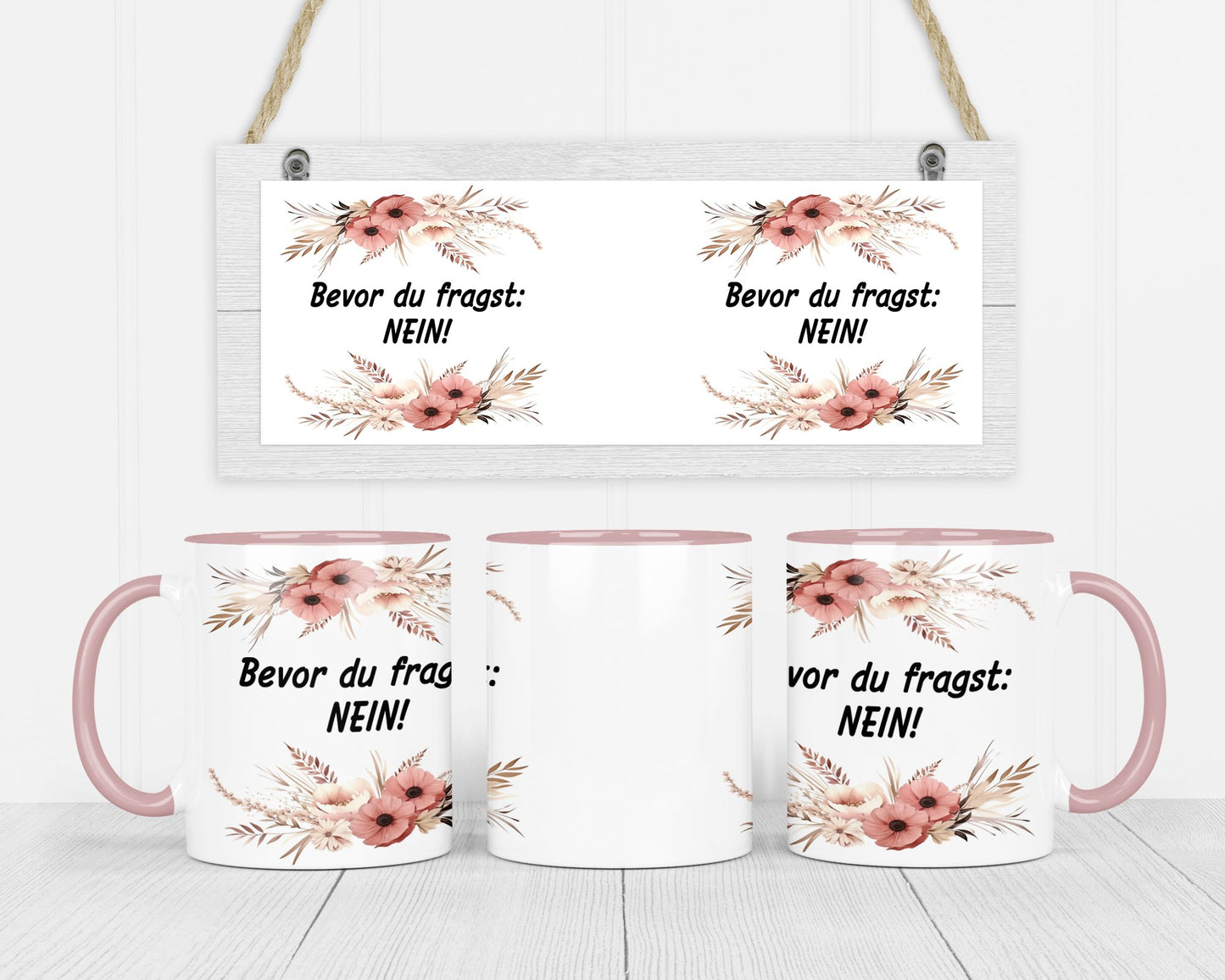 Blümchentasse - Bevor du fragst: NEIN!- - de Nicolo Design