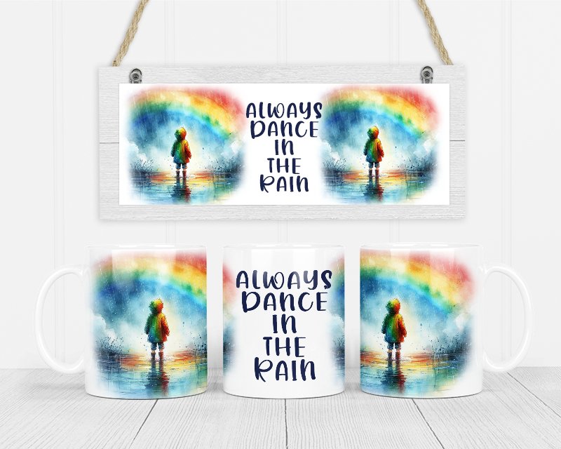 Motivtasse - Always Dance In The Rain- - de Nicolo Design