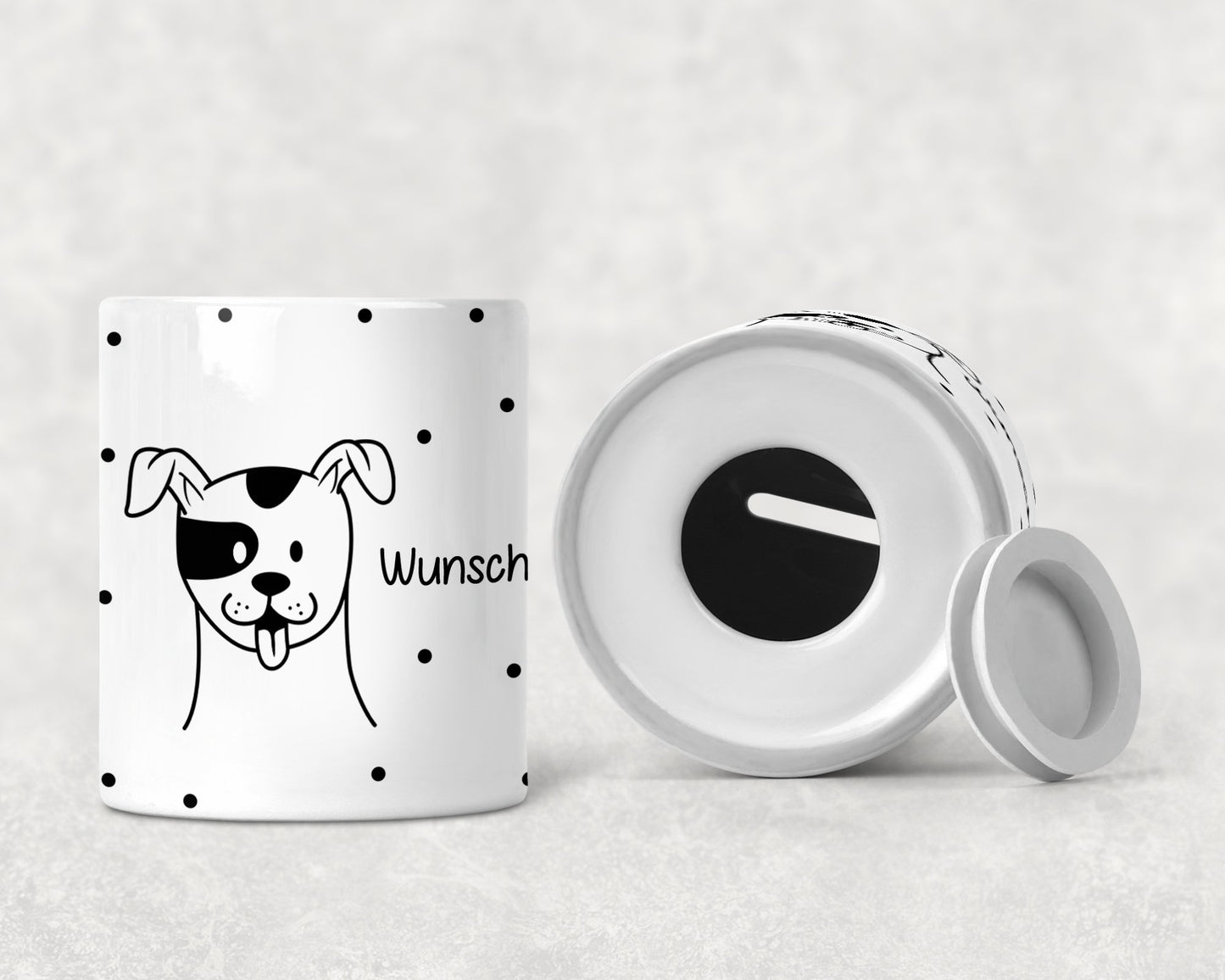 Spardose - Tiermotive schwarz/weiß- - de Nicolo Design